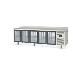 Meuble 700 positif - 5 portes vitrées