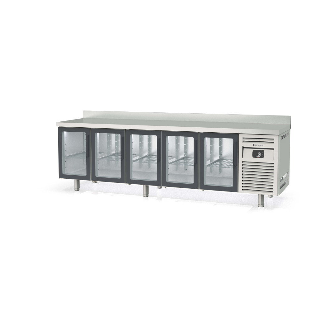 Meuble 700 positif - 5 portes vitrées