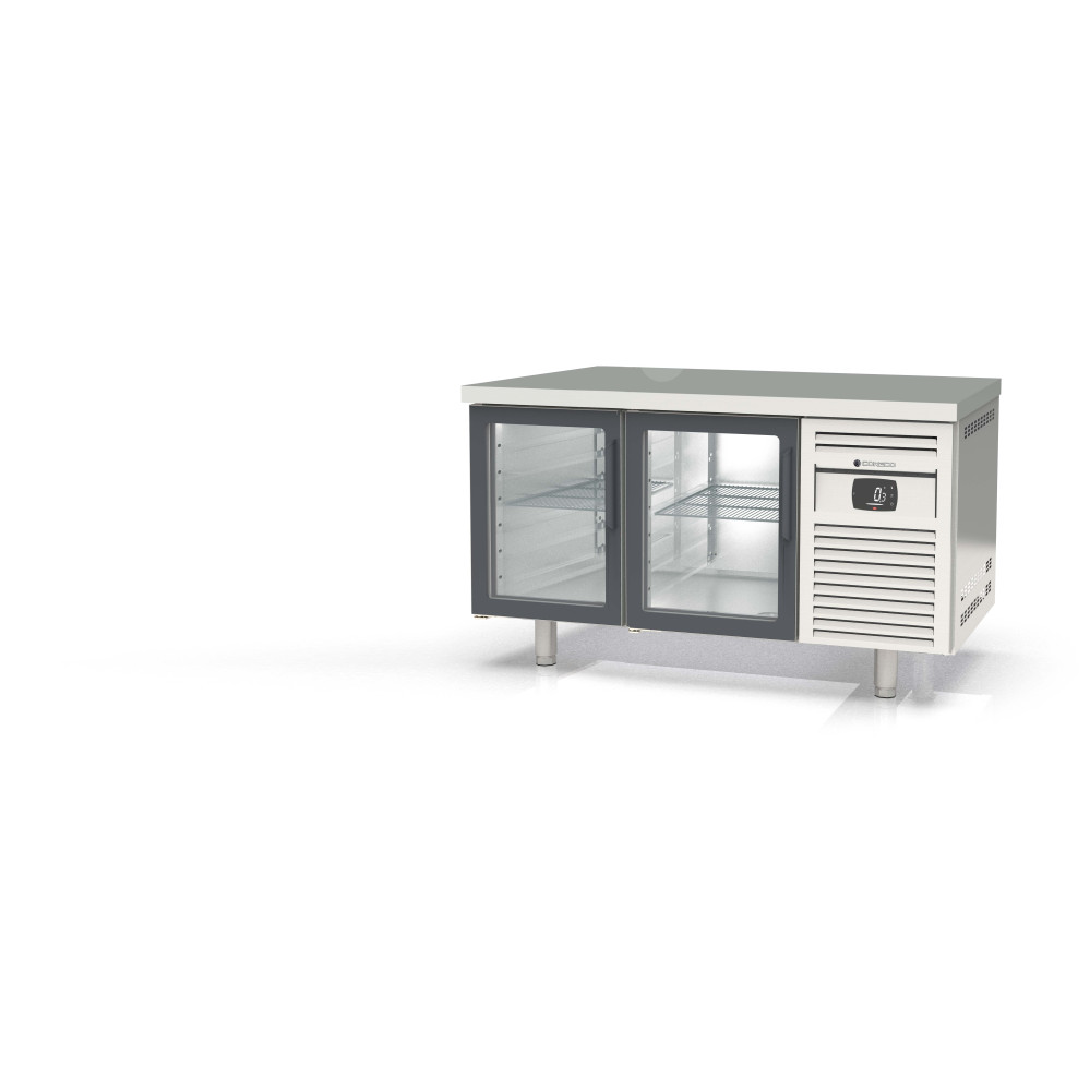 Meuble 800 positif - 2 portes vitrées