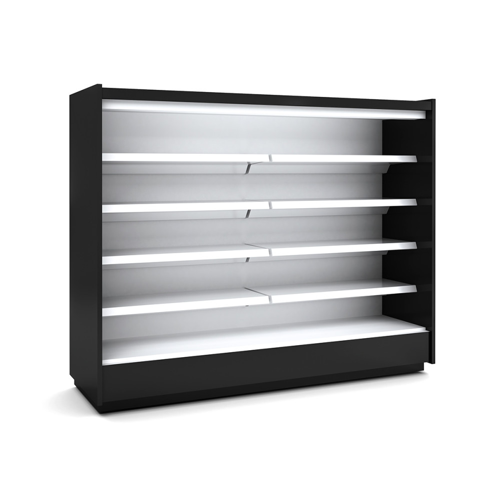 Vitrine murale supermarche gamme CLOVER - Hauteur 2m - Profondeur 650 mm - Sans porte