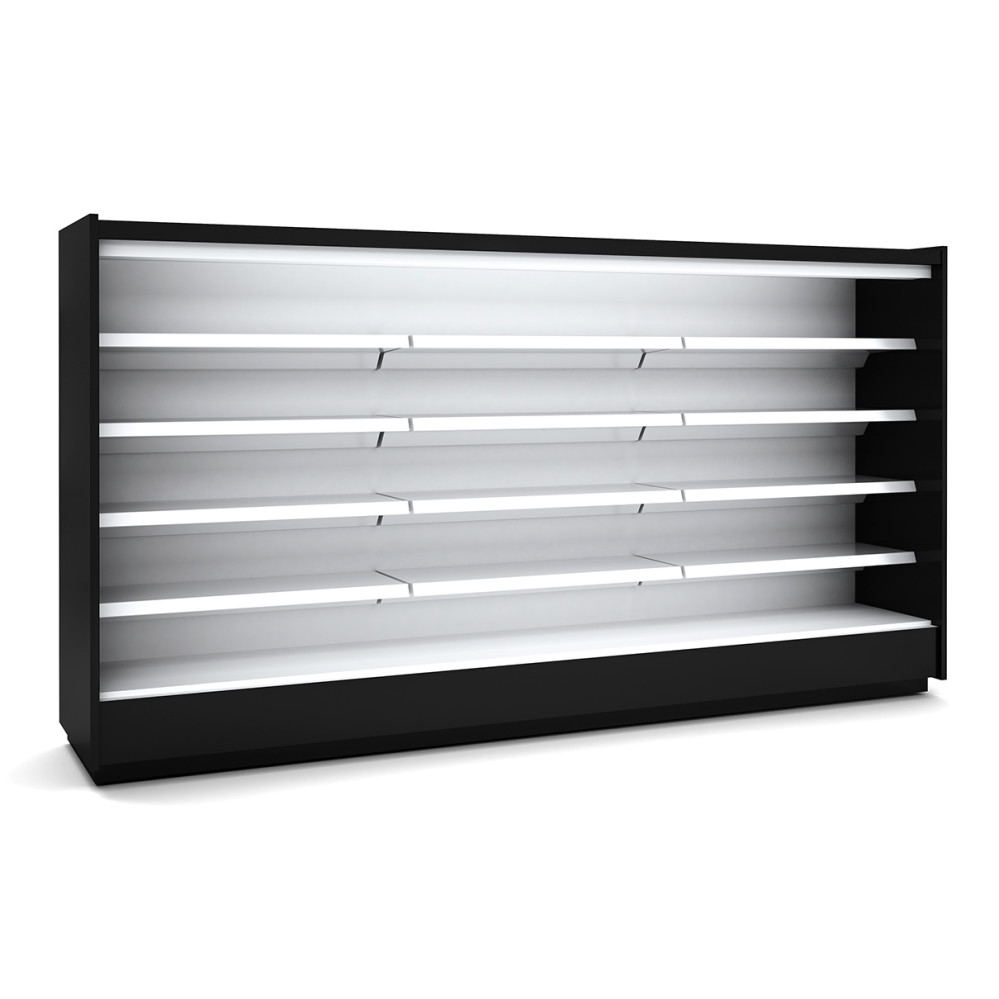 Vitrine murale supermarche gamme CLOVER - Hauteur 2m - Profondeur 650 mm - Sans porte