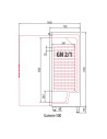 Armoire ABS GN2/1 positive 1 porte