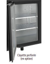 Arrière-bar positif H.820 2 p. vitrées battantes
