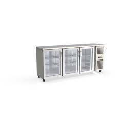 Arrière-bar positif H.820 3 p. vitrées battantes