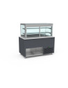 Smart Buffet vitrine centrale cuve froide ventilée avec porte rabattable
