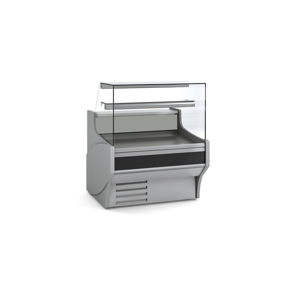 Vitrine horizontale positive prof 940 - Vitre droite double - Longueur 1025