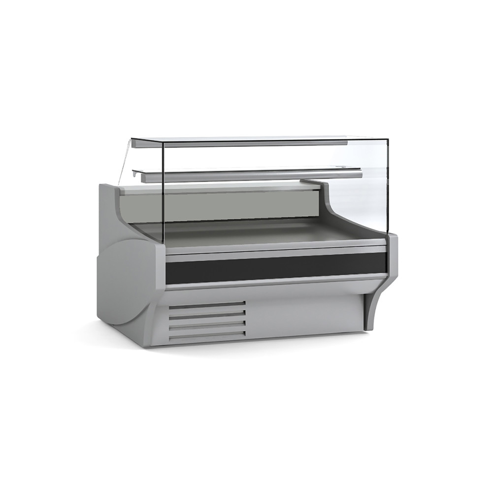 Vitrine horizontale positive prof 940 - Vitre droite double - Longueur 1505
