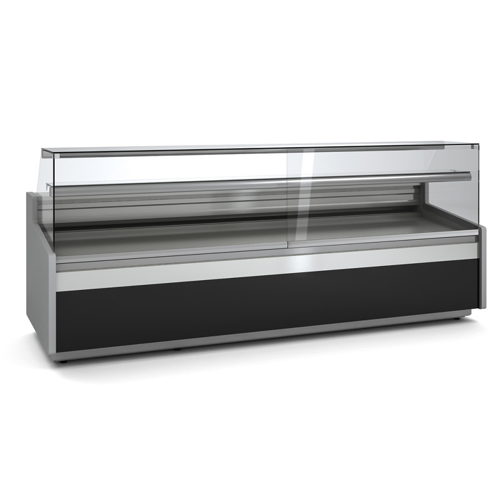 Vitrine horizontale pâtissière prof 960 - Façade droite - Longueur 2945