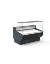 Vitrine horizontale positive prof 940 avec étagère - Vitre droite double - Longueur 1505