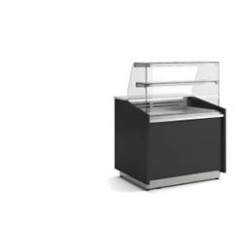 Vitrine gamme VALORIAN fond plat prof 890 - Vitrage haut - 1 étagère - Longueur 1025