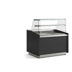 Vitrine gamme VALORIAN fond plat prof 890 - Vitrage haut - 1 étagère - Longueur 1505