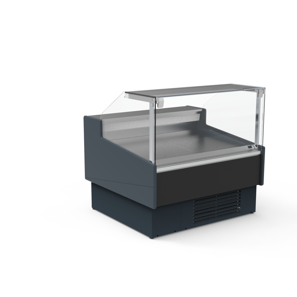 Vitrine réfrigérée avec vitre relevable prof 1200 - Sans réserve - Vitre double droite - Longueur 1310