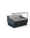Vitrine réfrigérée avec vitre relevable prof 1200 - Sans réserve - Vitre double droite - Longueur 1623