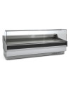 Vitrine réfrigérée avec vitre relevable prof 1200 - Sans réserve - Vitre double droite - Longueur 3810