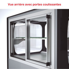 Vitrine basse service arrière réfrigérée