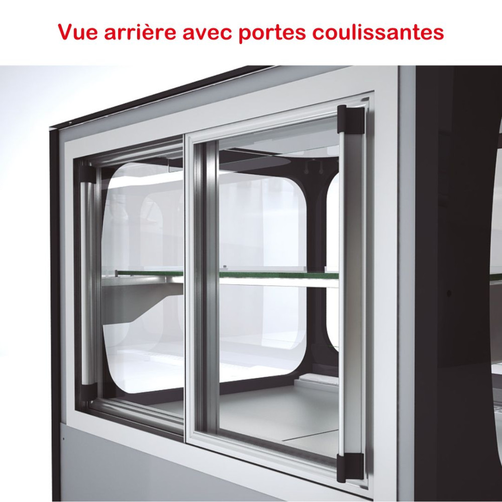 Vitrine basse service arrière réfrigérée