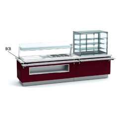 Rampe à plateaux pour buffet