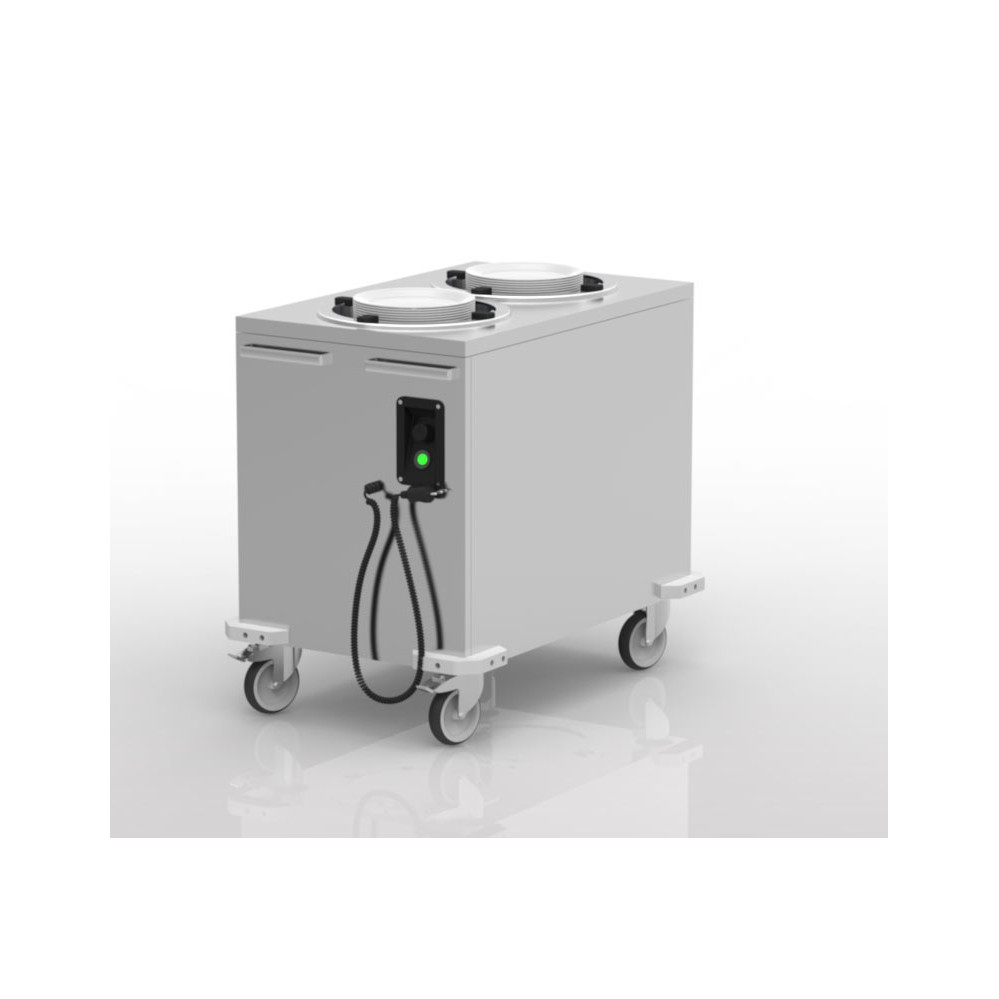 Chariot pour distribution assiettes chaudes