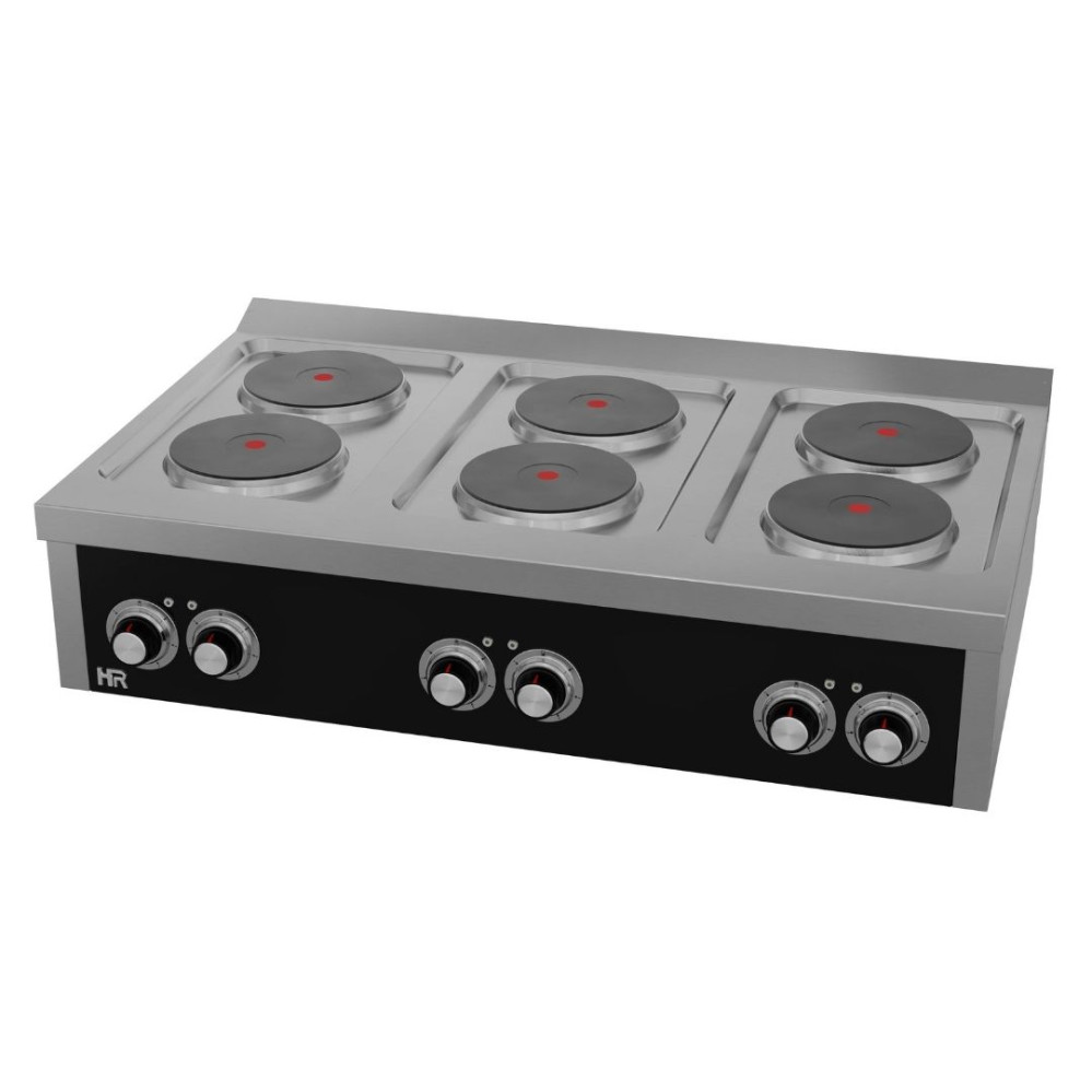 Fourneau électrique 6 plaques s/750 á poser