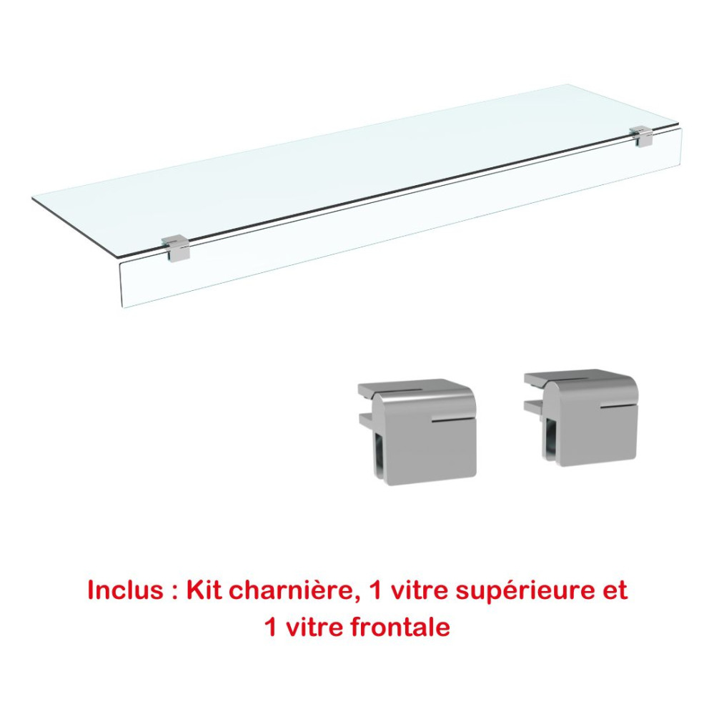 Vitre étagère droite