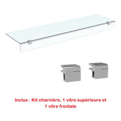Vitre étagère droite