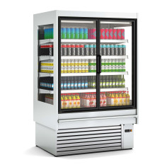 Vitrine murale gamme CEDAR Inox DG (avec portes)  Profondeur 3 (897mm)