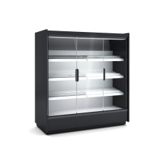 Vitrine murale supermarché gamme CLOVER - Hauteur 2m - Profondeur 891 mm - Avec portes vitrées