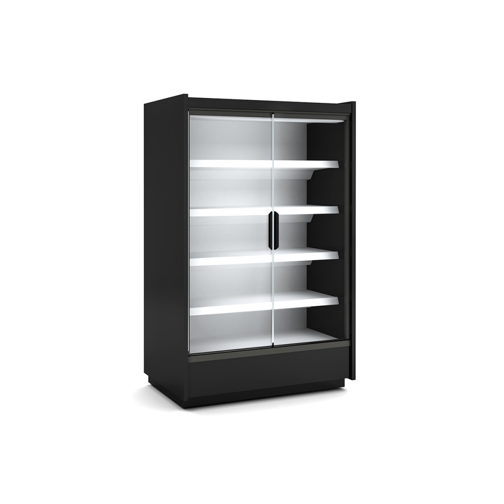 Vitrine murale supermarche gamme CLOVER - Hauteur 2m - Profondeur 991 mm - Avec portes vitrees