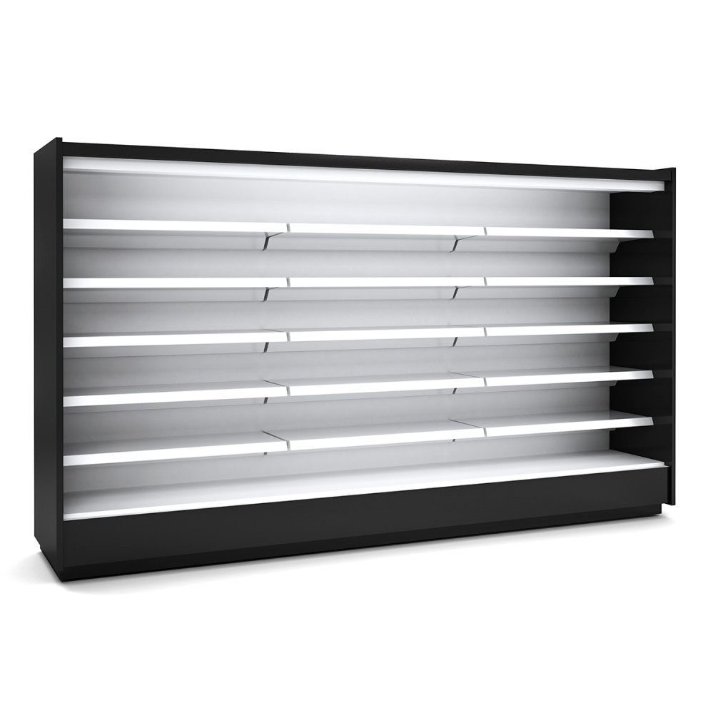 Vitrine murale supermarché gamme CLOVER - Hauteur 2,2m - Profondeur 891 mm -sans porte vitrée