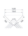 Meuble d'angle neutre