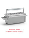 Ilot central avec bain marie à eau