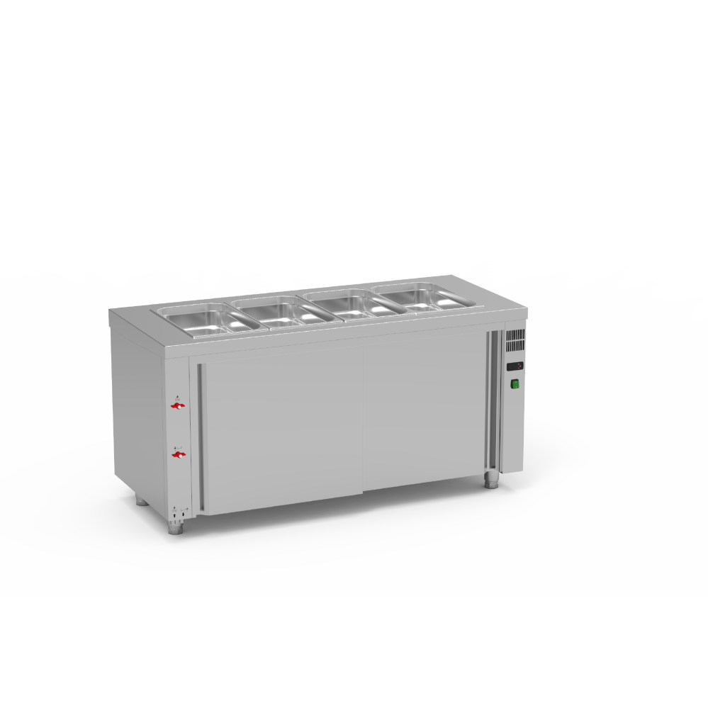 Meuble bain-marie à eau avec réserve neutre