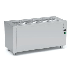 Ilot central avec bain marie à chaleur sèche