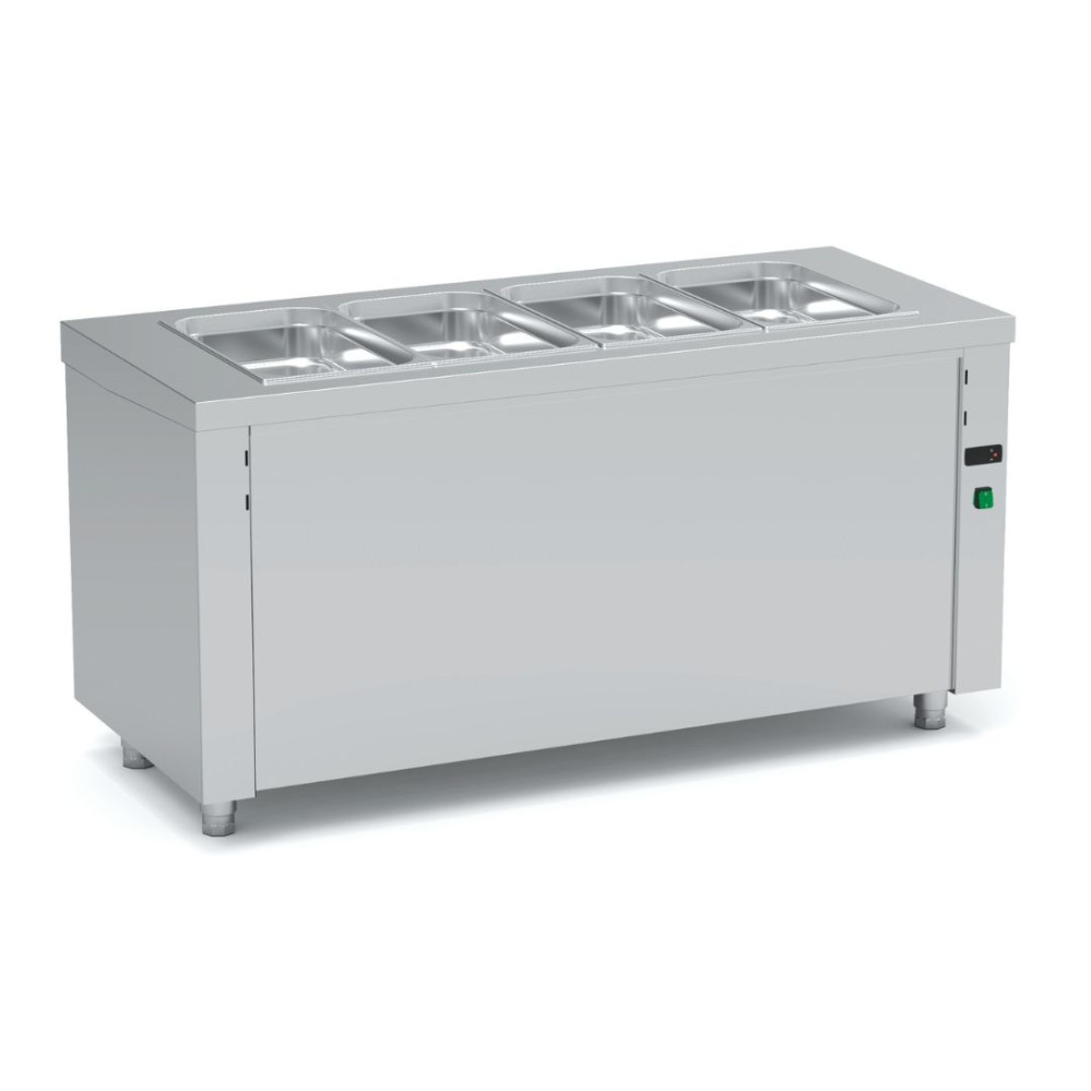 Ilot central avec bain marie à chaleur sèche