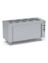 Meuble bain-marie sec avec réserve chaude