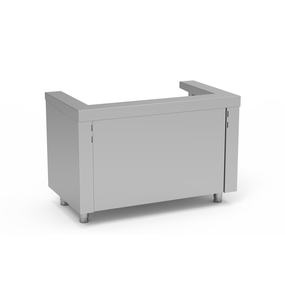 Meuble pour recevoir chariot à assiettes