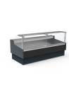 Vitrine supermarchés prof 1200 - Vitre droite double - Longueur 2500