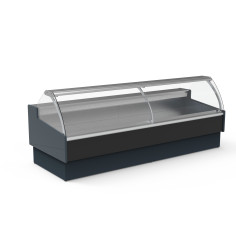 Vitrine supermarchés prof 1200 - Vitre bombée - Longueur 3125
