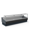 Vitrine supermarchés prof 1200 - Vitre droite double - Longueur 3750