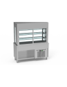 Meuble + vitrine réfrigérée 3 niveaux