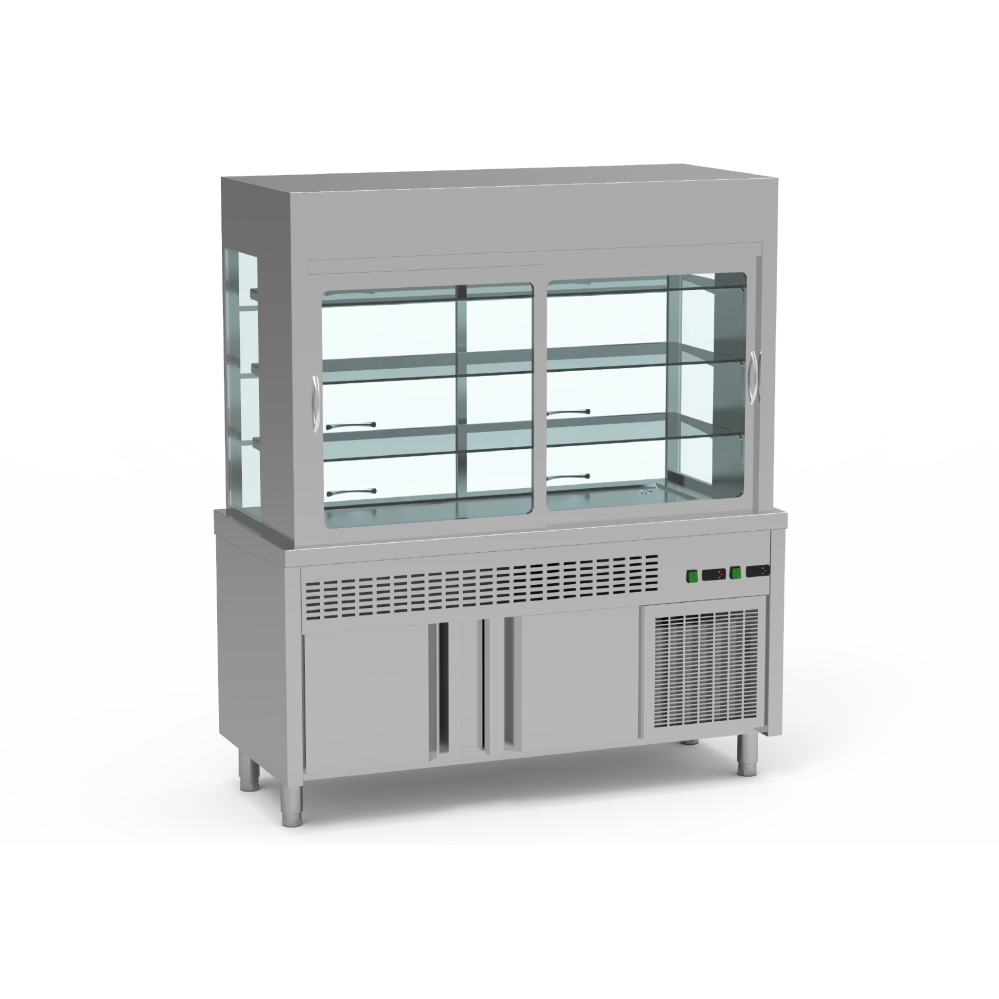 Meuble réfrigéré + vitrine 3 niveaux