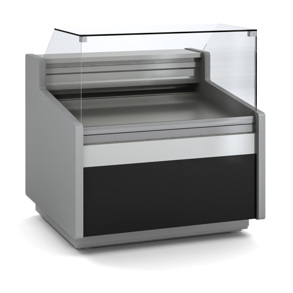 Vitrine horizontale pâtissière prof 1120 - Vitre droite double basse - Longueur 1025