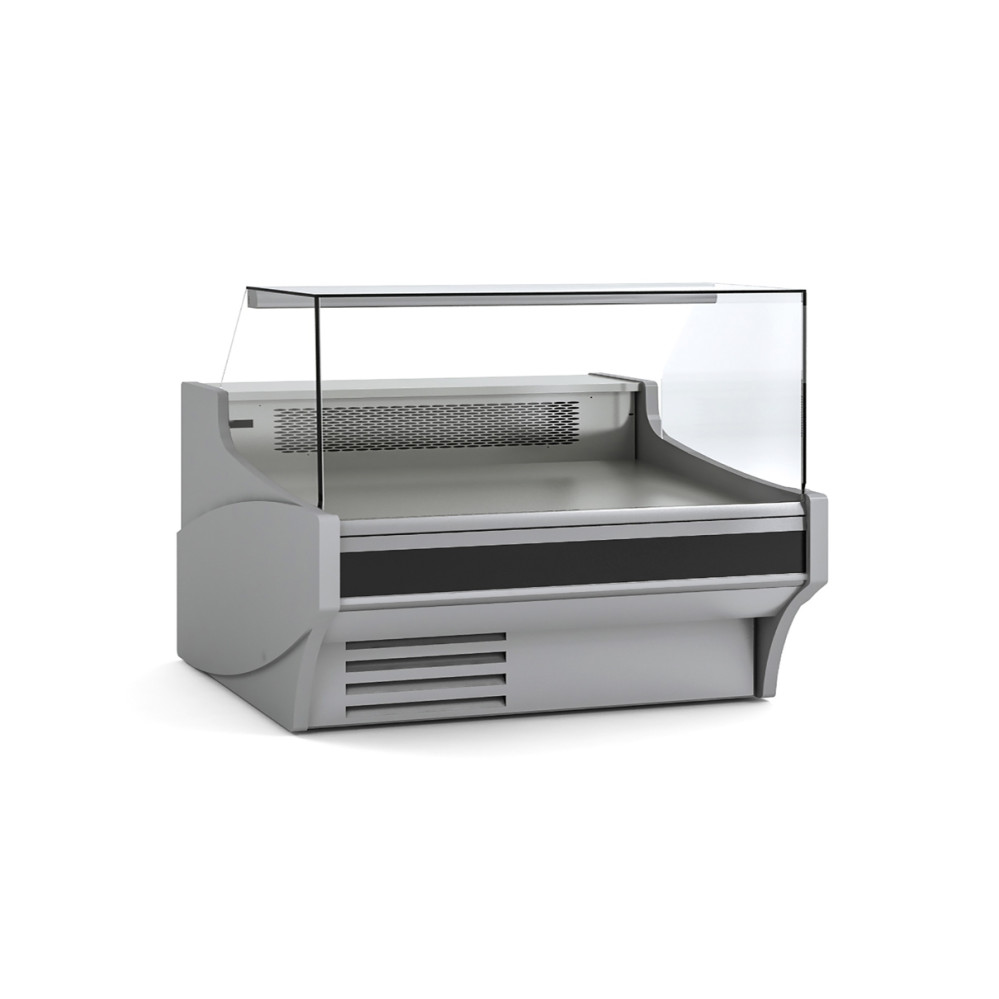 Vitrine horizontale prof 1100 - Vitre droite double - Longueur 1505
