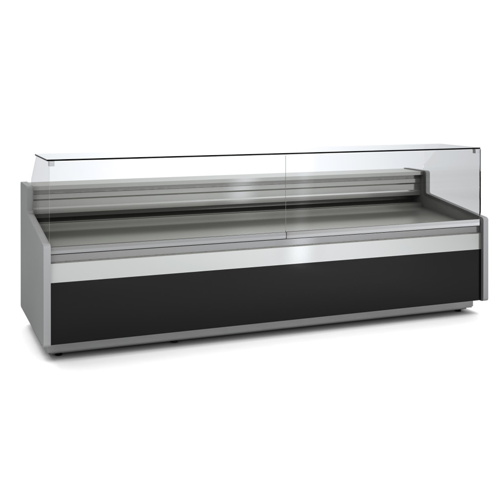 Vitrine horizontale pâtissière prof 1120 - Façade droite - Longueur 2945