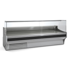 Vitrine horizontale prof 1100 - Vitre droite double - Longueur 2945