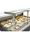 Vitrine gamme JUNIPER avec vitre relevable prof 1100 spéciale fromage - Longueur 1985