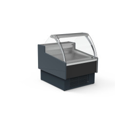 Vitrine réfrigérée avec vitre relevable prof 1200 - Vitre bombée - Longueur 997 - Avec réserve