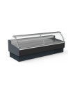 Vitrine réfrigérée avec vitre relevable prof 1200 - Vitre bombée - Longueur 3185 - Avec réserve