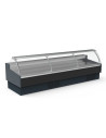 Vitrine réfrigérée avec vitre relevable prof 1200 - Vitre bombée - Longueur 3810 - Avec réserve