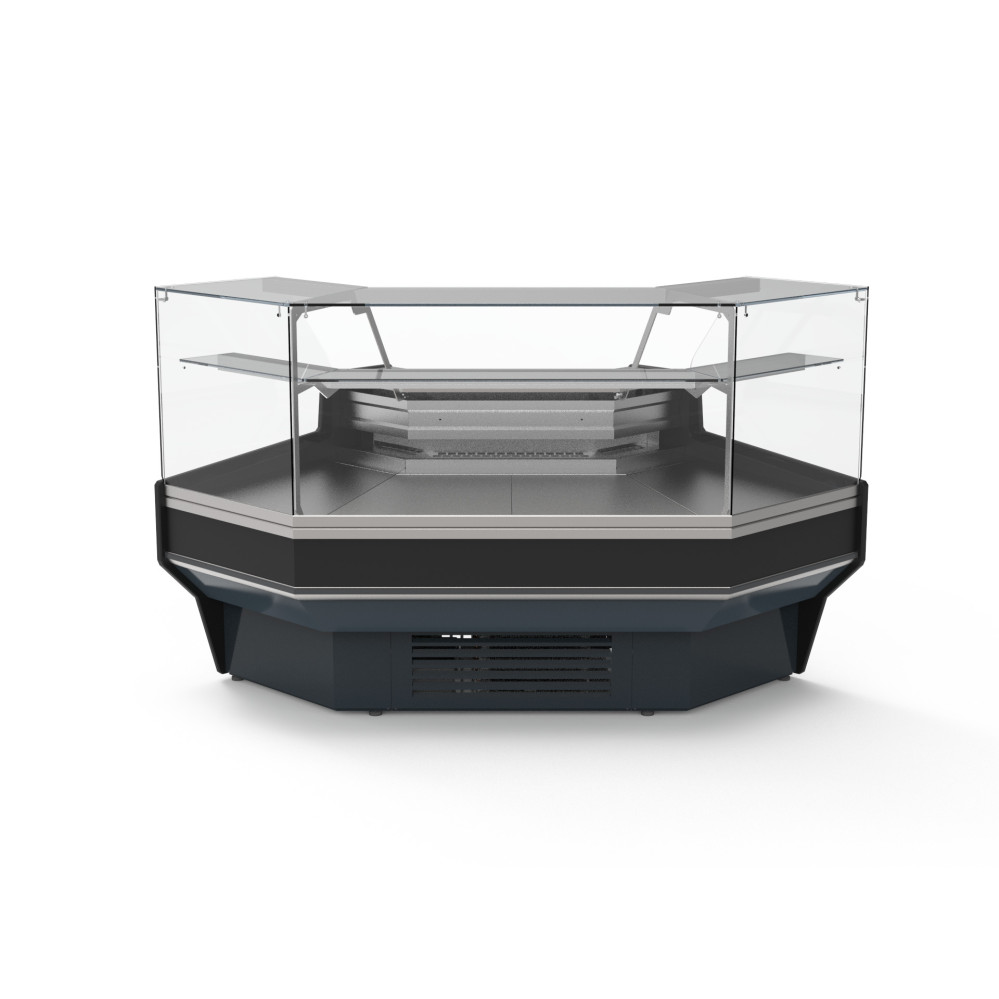 Vitrine d'angle pour gamme VE-9 - Angle intérieur - 1425 x 1100 x 1425